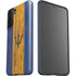 Barbados Flag Dark Wood Galaxy S21 Plus 5G Pro Case